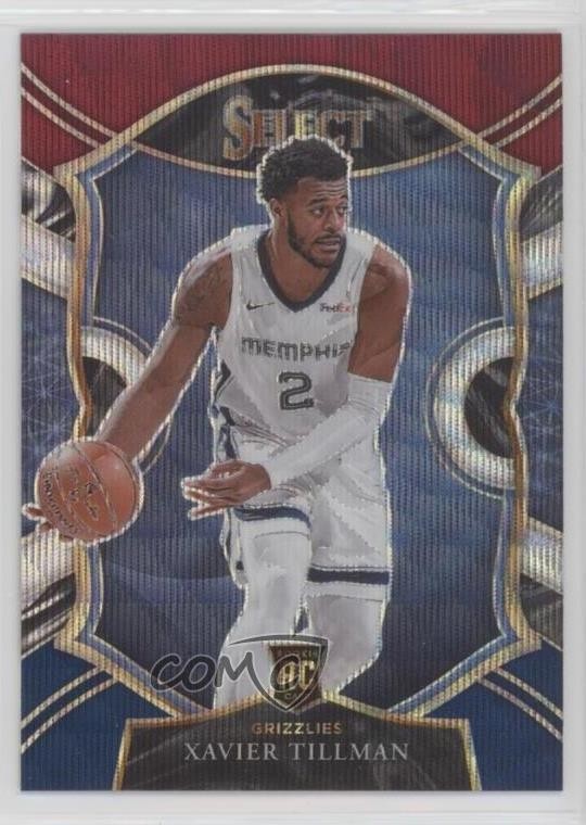 2020-21 Panini Select Concourse Tri-Color Prizm Xavier Tillman #95 00em