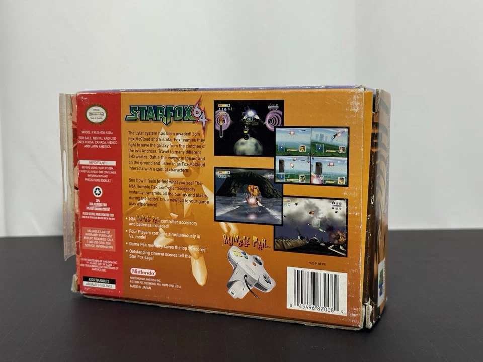 Star Fox 64 Rumble Pak Set Bundle Complete In Box CIB Authentic Tested With Box - Image 2 of 4