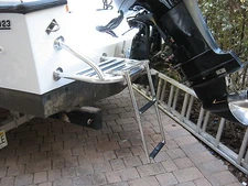  SWIM PLATFORM WITH TELESCOPING TWO STEP LADDER