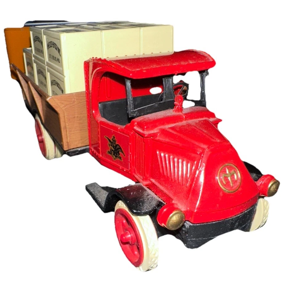 Banco de camión Mack Bulldog Ertl 1926 con cajas Anheuser-Busch transmisión por cadena #9047 Foto 4 de 4