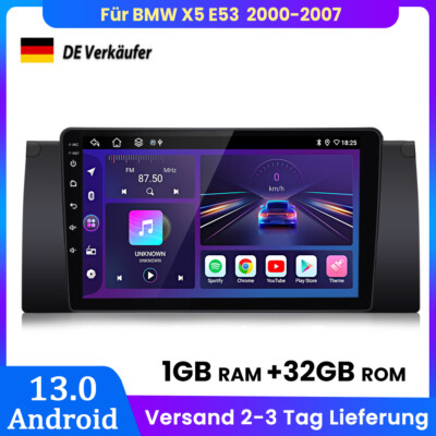 Für BMW X5 E53 2000-2007 Android13.0 Autoradio GPS NAVI BT FM SWC WIFI DAB+ 32GB