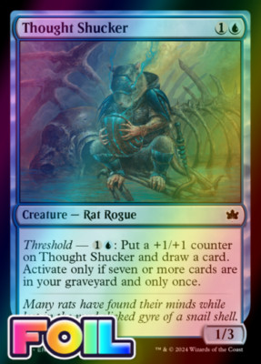 x1 Thought Shucker BLB Bloomburrow MTG 77 FOIL COMMON M/NM 1x