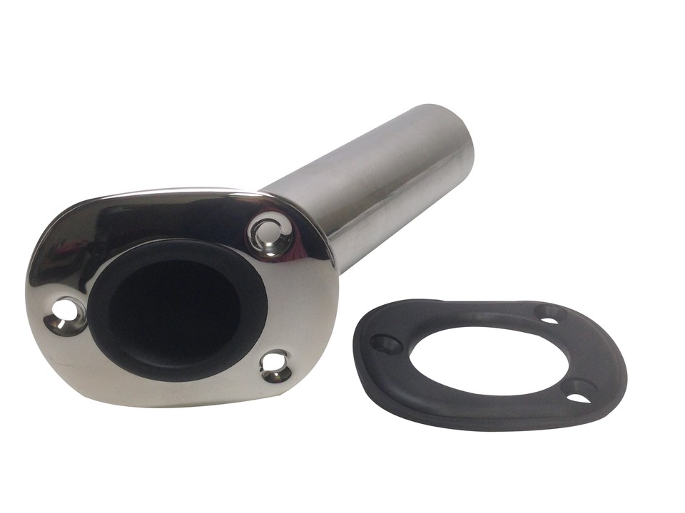 30 Degree Rod Holder Pactrade Marine Stainless Steel 316 Fishing Rod Holder - 30 Degree Flush Mount 2PCS Stainless Steel 316 Rod Holder
