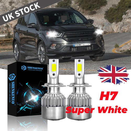 For Ford Kuga II 20132017 2X H7 144W LED HEADLIGHT BULBS KIT CANBUS