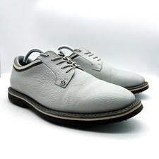 G/FORE Grossgrain Stripe Gallivanter Golf Shoes Gray Men's SZ 10 G4MA23EF12 