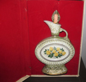 1969 Jim Beam 150 Months Old Whisky Decanter w/ BOX- Empty Bar Barware