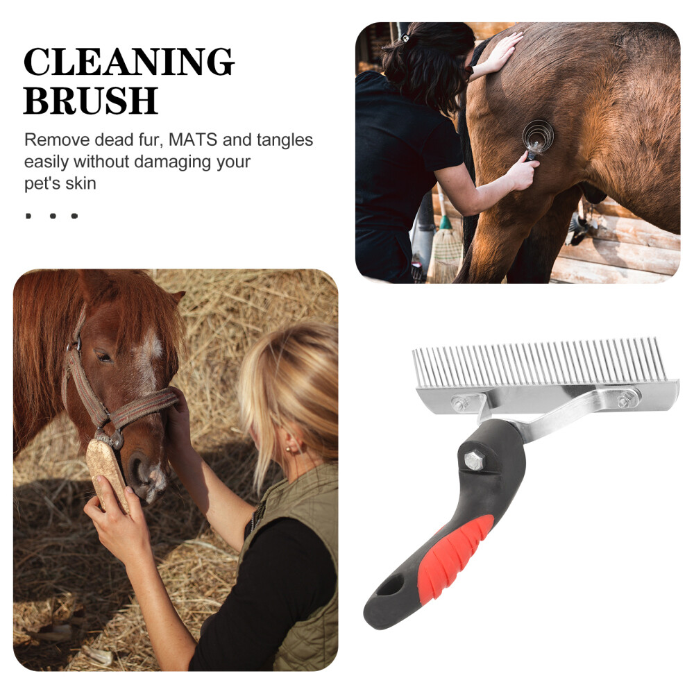 Metal Horse Shedding Tool with Nonslip Handle Easy to Use & Effective