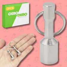 2 Pcs Keychain Neodymium Magnet for Testing Coins, Jewelry, Brass, Gold, Silver