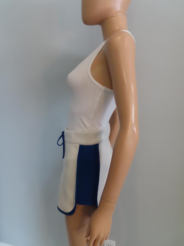 Christian Dior Blue/White Vibe Technical Cashmere Shorts F 36/US 4