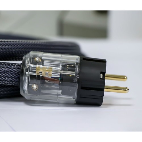 OFC Pure Copper Power Cord US/EU Schuko Plug IEC Adapter HiFi Audio Power Cable - Picture 9 of 18