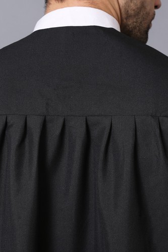 Premium Luxury Matte Graduation Matte Black Graduation Gown & Cap Tassel - Picture 6 of 7