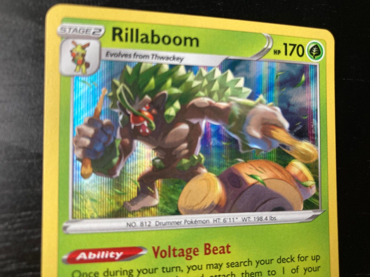 Rillaboom Pokemon Card Lot - Shining Fates 013/072 Foil Evolution Set