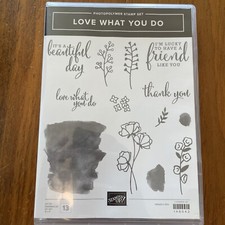 Stampin' Up "Love What You Do" Photopolymer Stamp Set NEW