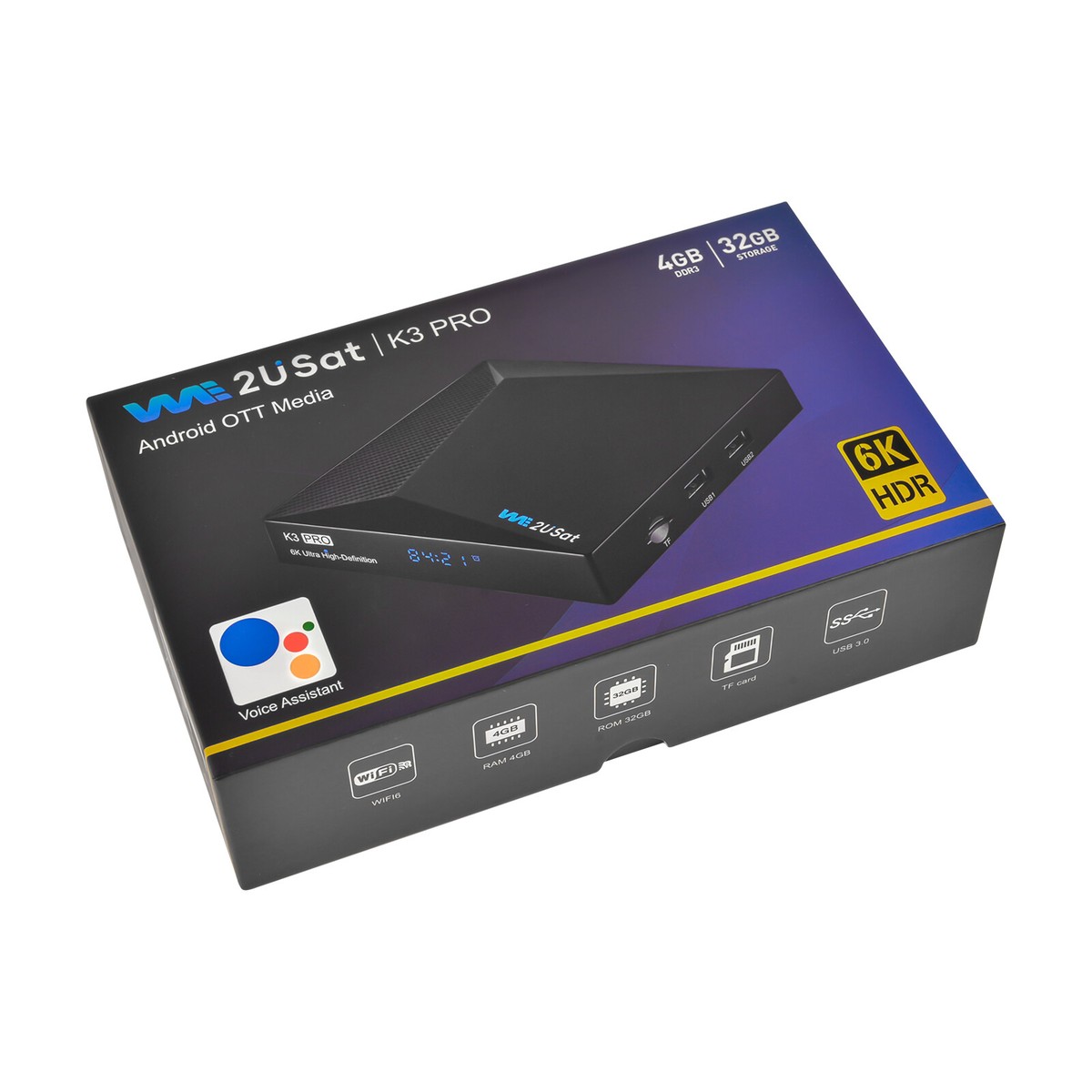6K Super Clear Android Smart TV Box Multi-function Media Player