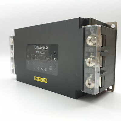 TDK-Lambda EMC Filter RSAN-2060 250V 60A 1MIN 50/60Hz Max55  4X1M  2x Line/Load