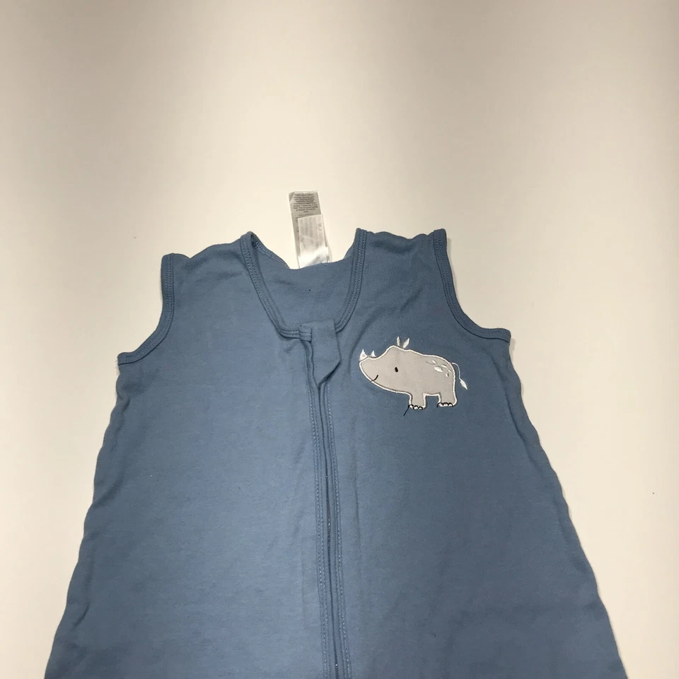 The Peanutshell Saco de Dormir Swaddle Envoltório Bebê Infantil Tamanho M/L 6-12M Algodão Azul - Imagem 2 de 4