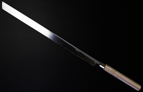 Sakai Maguro Tuna Knife Cutlery Yasuki Hagane Carbon Steel Japan - Picture 12 of 31