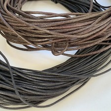 Waxed Polished Cotton Braided Cord