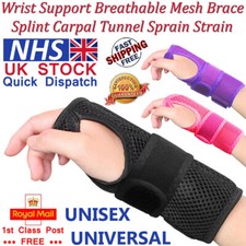 LTG PRO Wrist Support Mesh Breathable Brace Splint Carpal Tunnel Strain Sprain