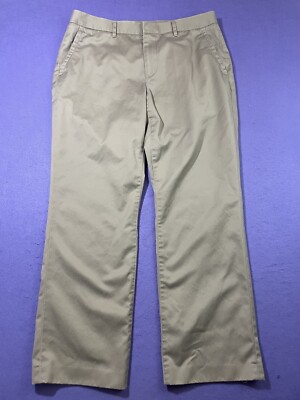 Bonobos Wednesday Straight Leg Chino Pants Mens 34x28 (33x30) Beige Flat Front