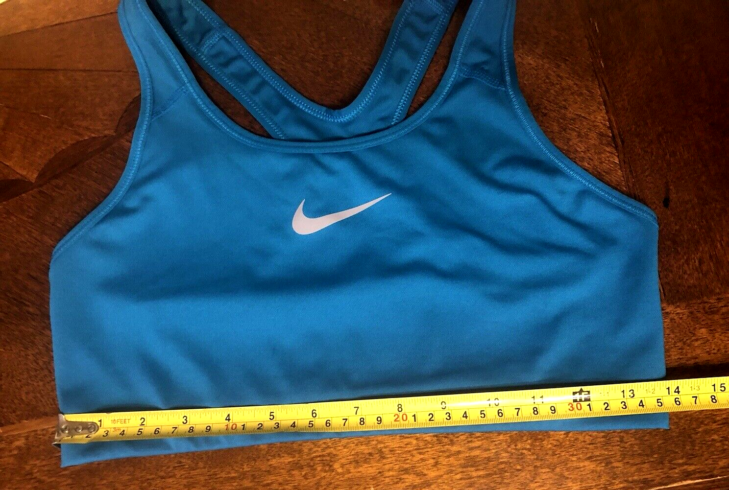 Nike Sports Bra Women L Large  Dri Fit Scoop Neck Swoosh Racerback Training