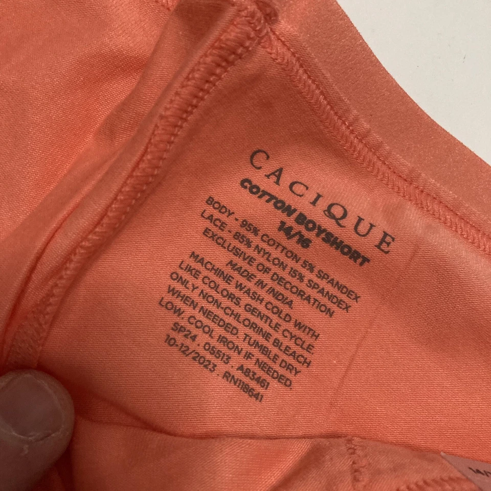 Lane Bryant Cacique 粉色男童短裤带蕾丝 14/16 — 第 3/4 张图片