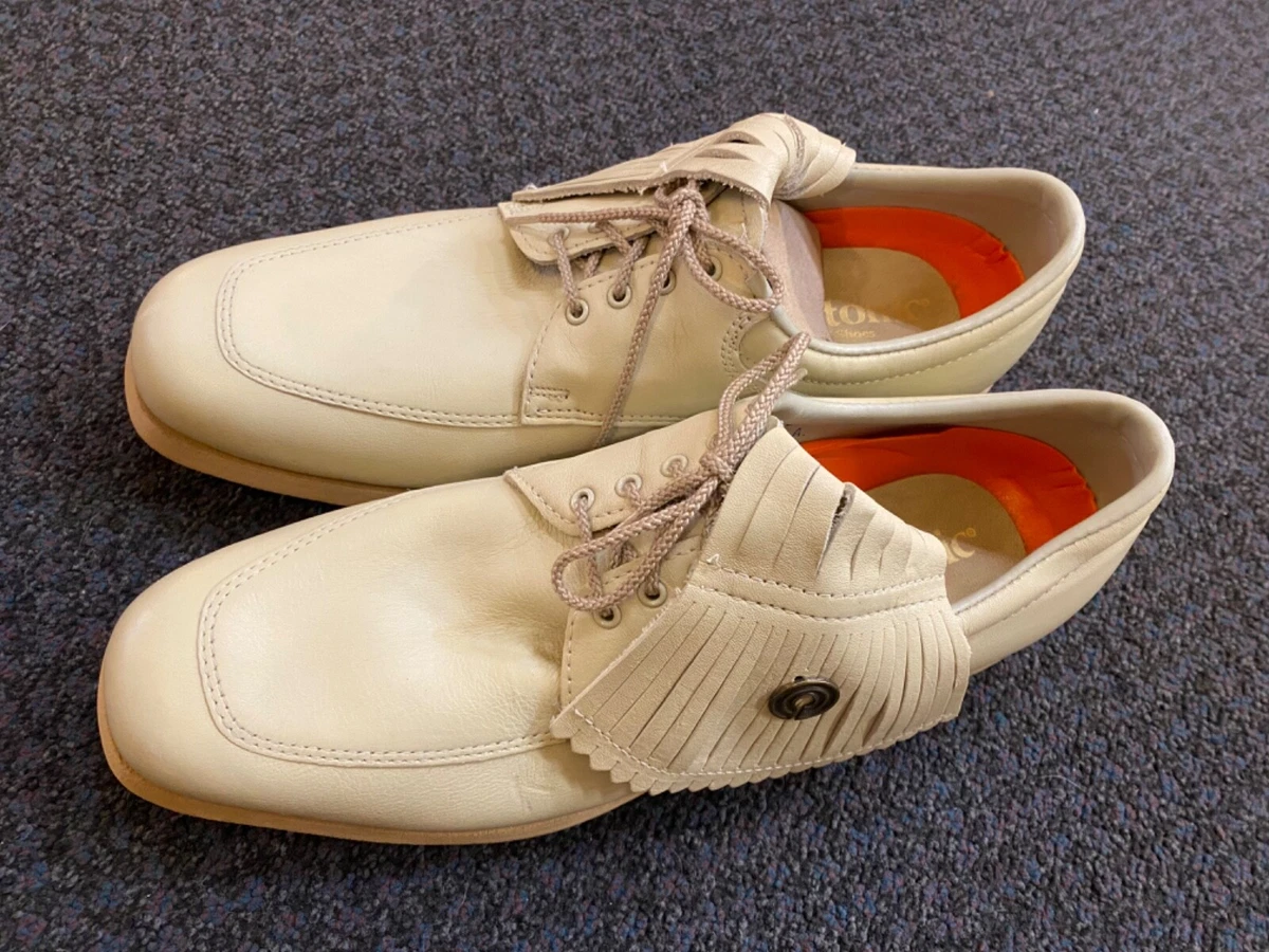 Puma Golf Kiltie Rare White Navy‎ Soft Spike Shoes 8 Should I buy these for ??$80? (~??$60) #golfshoes main image 4