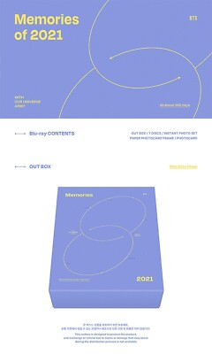 ミュージック BTS Memories of 2021 BluRay BTS - Memories of 2021 [Blu-ray] - K PLACE