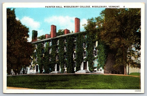 Carte Ancienne Du Middlebury College (VT, USA) - Reproduction 1933, Encadrement Prêt