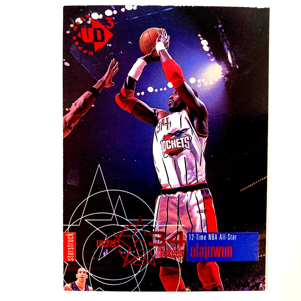 Hakeem Olajuwon 1997-98 Upper Deck UD3 Card #37 NBA Houston 