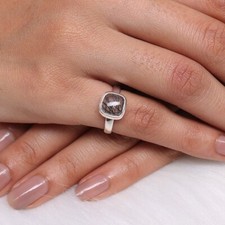 Black Rutile Quartz Gemstone Ring 925 Sterling Silver Ring Handmade Ring Gift