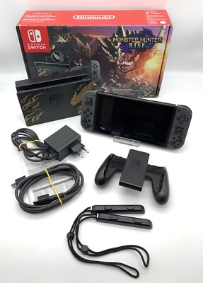 Nintendo Switch Konsole | Monster Hunter Rise Edition | inkl. Kabel & OVP [TOP]