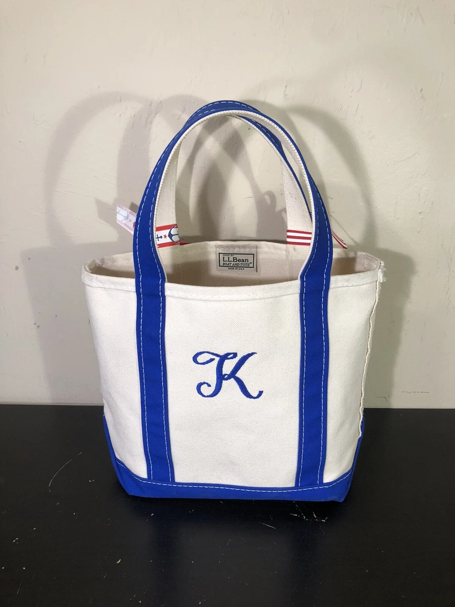 Monogrammed Canvas Boat Bags