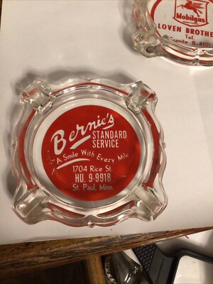 ACL ASHTRAY BERNIES STANDARD SERVICE 1704 Rice Street ST PAUL MN MINNESOTA MINN
