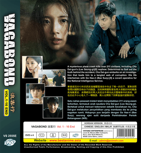 KOREAN DRAMA VAGABOND Vol.1-16 End DVD English Subs Region All + Free Shipping - Afbeelding 2 van 5