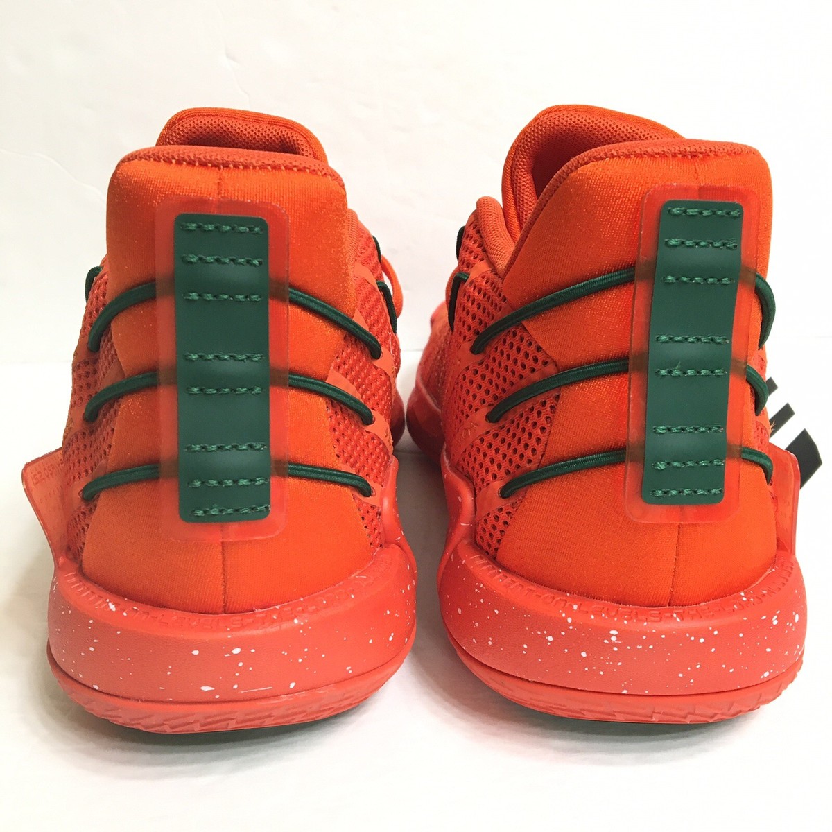 Adidas Dame 7 Miami Hurricanes Size 6.5 Shoes RARE PE Orange  display picture 1
