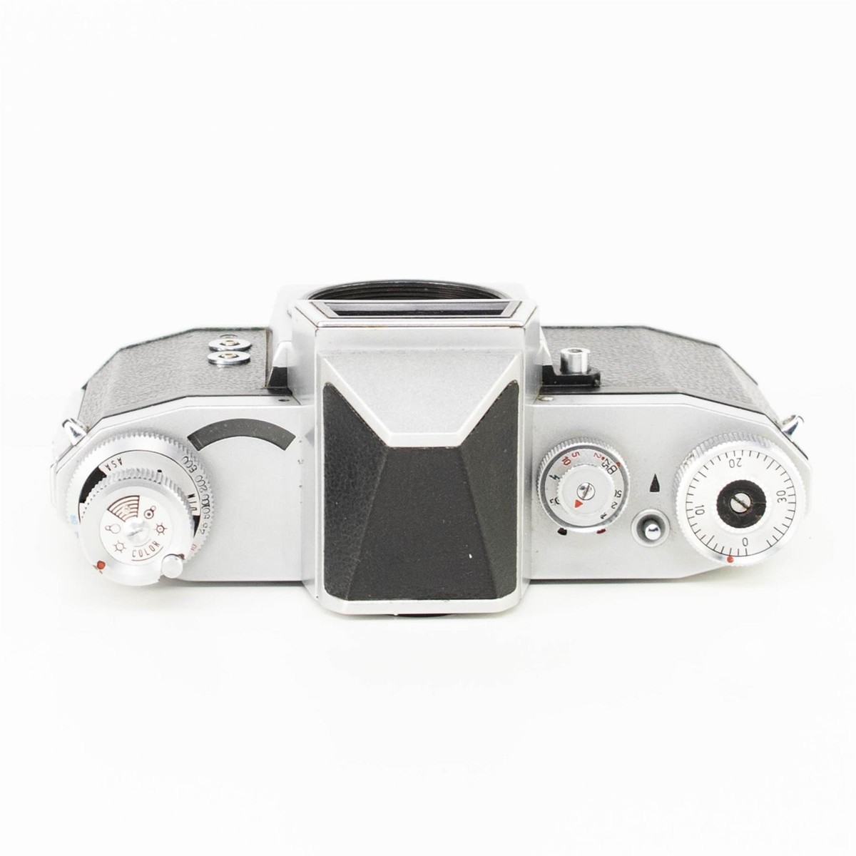 Praktica IV B Camera | Tessar 50mm f2.8 lens | M42 | White | G.D.R