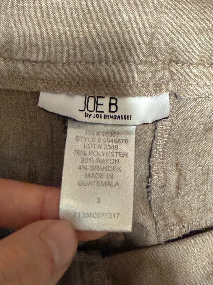 Joe B Pants, Women's Size 3, Brown, Dress Pants, Bootcut, Flat Front 40" Length - Image 4 of 4