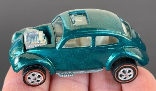 Vintage Hot Wheels Redline 1968 DOUBLE SHOT Aqua Custom Volkswagen US - WILD NR!