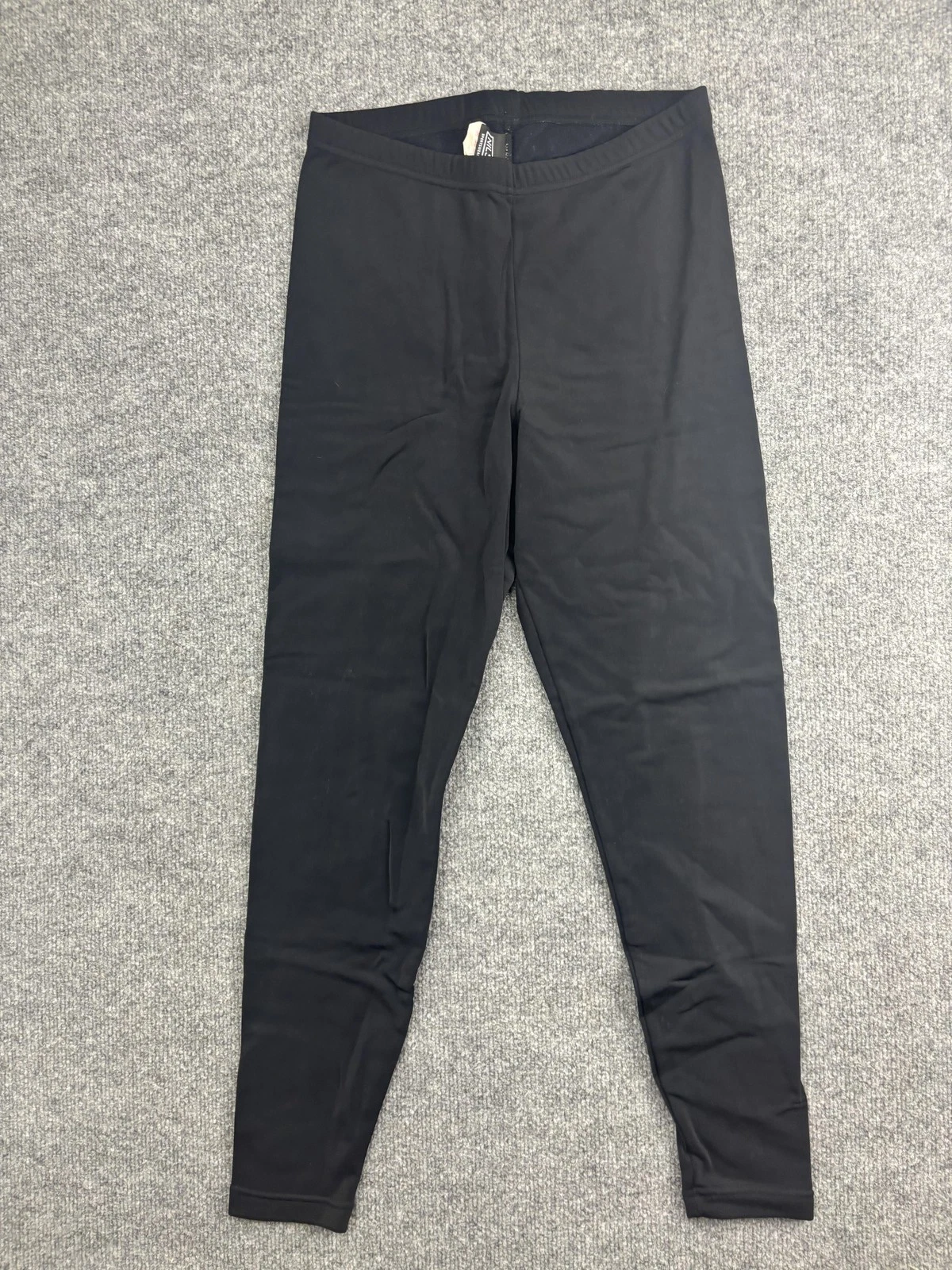 NILS Leggings Womens Large Black High Rise Ankle Thermal Fleece Ski Layer Pants
