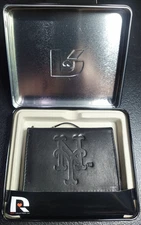 Rico IND. MLB Baseball New York Mets Genuine Cowhide Leather Tri-fold Wallet