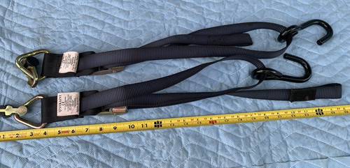 2 ea Q'straint Front Tiedowns ONLY  Q5-6210/11-T   lite use  see photos