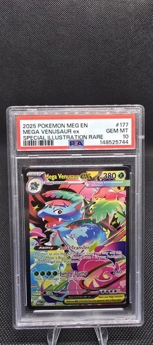 2025 POKEMON MEG EN-MEGA EVOLUTION #177 MEGA VENUSAUR EX PSA 10