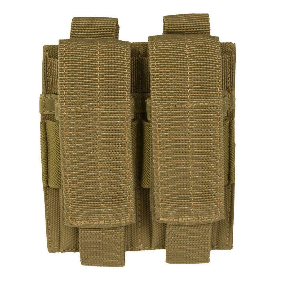 Mil-Tec Double Pistol Magazine Pouch MOLLE Coyote Airsoft Tactical Webbing