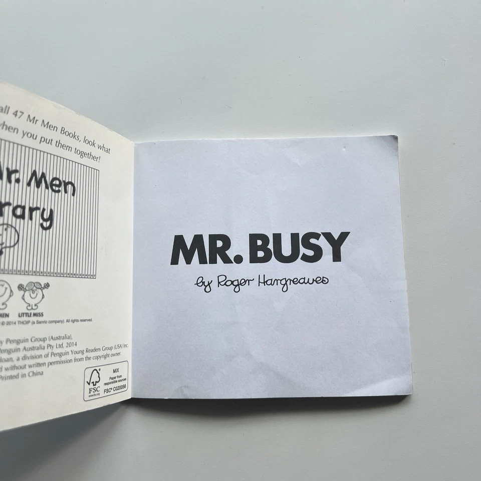 Mr Busy V38: Mr Men and Little Miss by Roger Hargreaves (English) Paperback Book - Image 2 of 3
