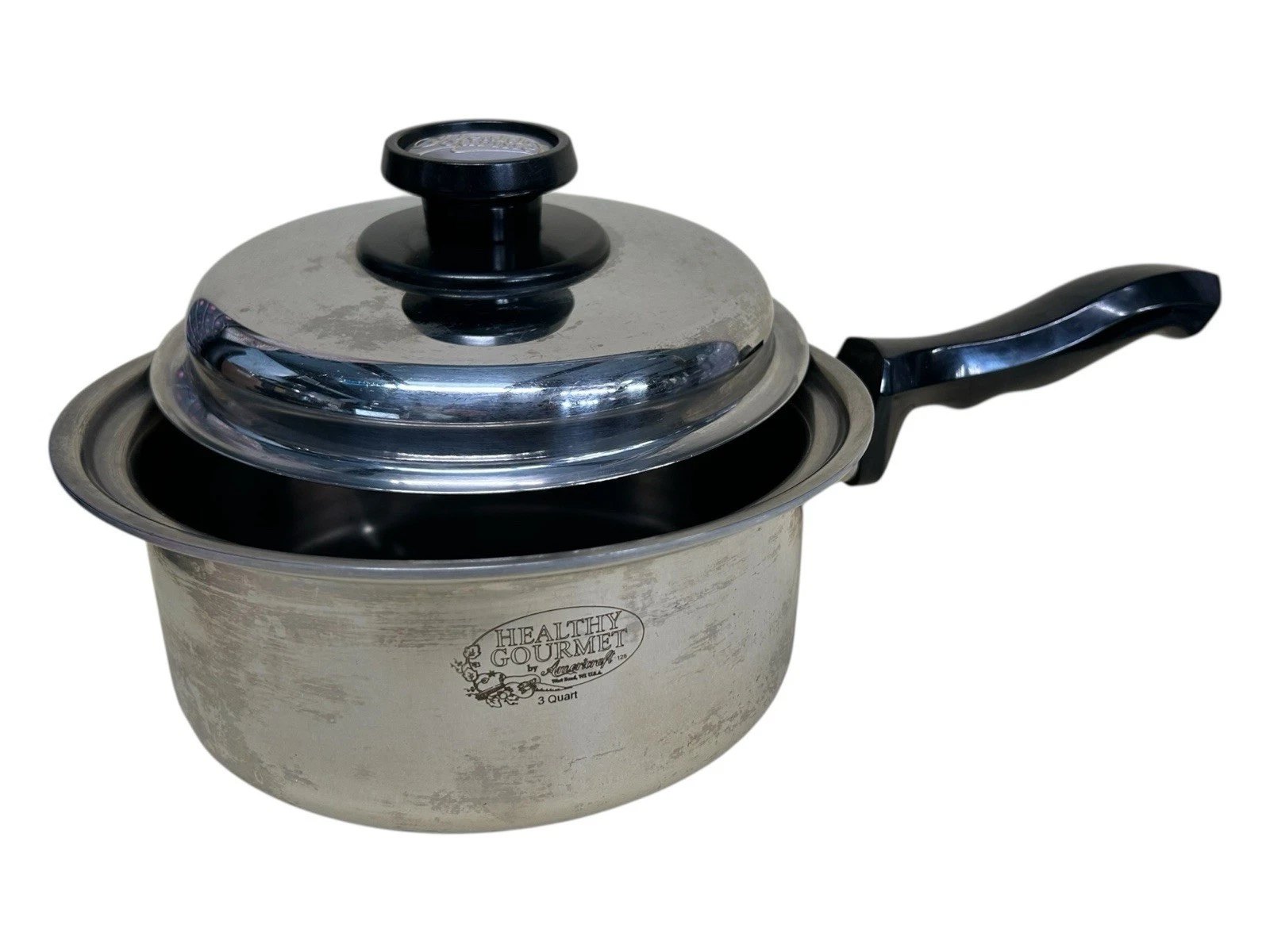 Americraft 3 Quart Pot With Lid Stainless Steel Healthy Gourmet West Bend