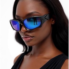 Polarized Mirror Blue Sport Sunglasses Women UV Protection Active Performance