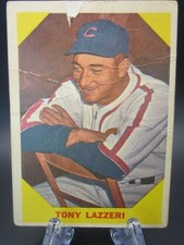 1960 Fleer Baseball Greats #31 Tony Lazzeri - Poor Crease