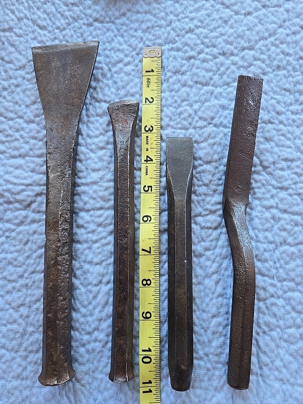 Lot Of 4 COLD CHISELS