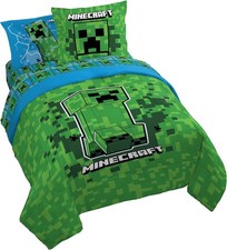 Minecraft "Creeper" Kids Bed Set-AB0FKCQV5S92, AB0FKCM5MR52, AB0FKCWBXSD2